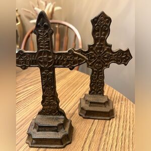 Crosses - Cross set of 2 - cast Iron - set of 2 - measurements in photos